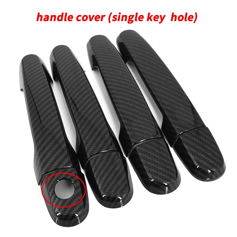 Ốp Bọc Tay Nắm Cửa Xe Hơi TOYOTA FORTUNER 2004-2014 AN50 AN60 Bằng Sợi carbon