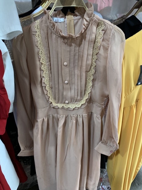 XẢ HÀNG - VÁY TƠ LỤA CHẤT ĐẸP MS25888