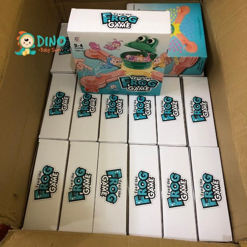 Đồ chơi ếch ham ăn Frog game xoay 360 độ tăng cường vận động thông minh cho bé DiNo