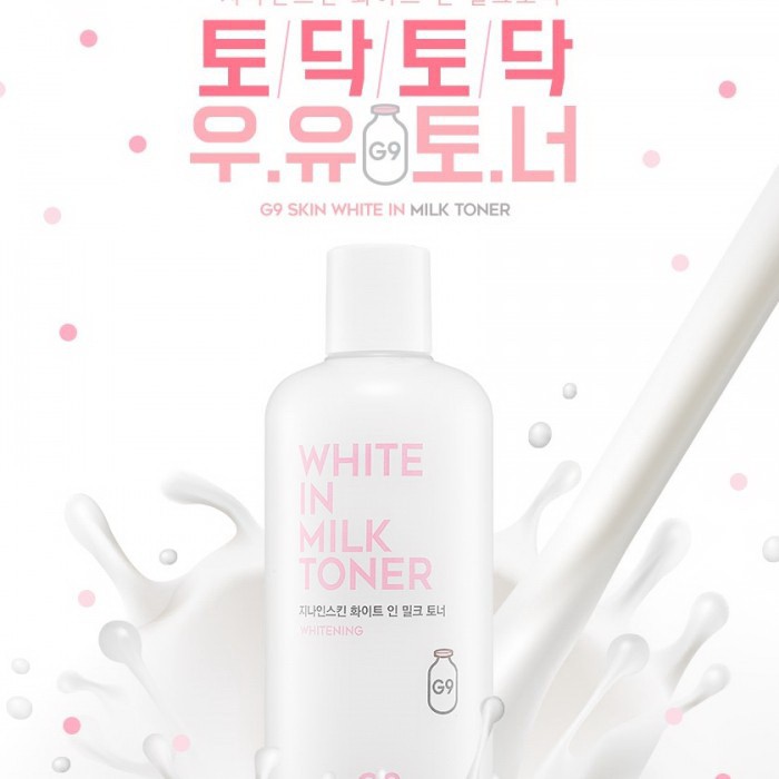 NƯỚC HOA HỒNG TRẮNG DA G9 SKIN WHITE IN MILK TONER CHÍNH HÃNG