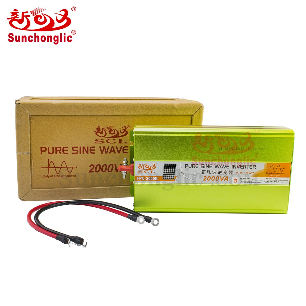 Bộ Đổi Điện Inverter 24v Lên 220v 2000W Sine Chuẩn FPC-2000B