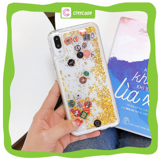Ốp Iphone Oppo Nhũ chảy Fastfood F11 F9/A7/A5s F11Pro/K3 F7 A50s A30s A3s J8 A6+ A20 A30 A10 A7 2018 Huawei Nova3i