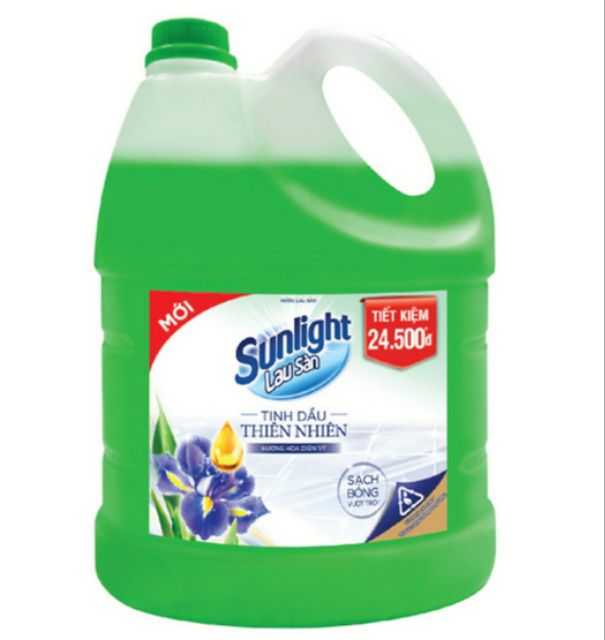 [MỚI] Nước lau sàn Sunlight 3,8kg Hương Bạc Hà/ Hương lily