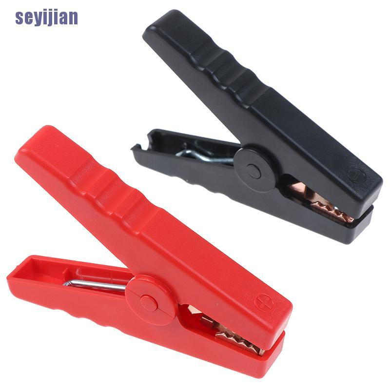Set 2 Kẹp Cá Sấu Cách Điện 100a Chuyên Dụng Cho Xe Hơi