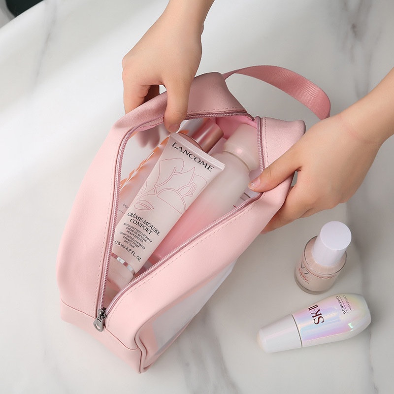 Túi đựng mỹ phẩm đồ du lịch WASHBAG, túi đựng mỹ phẩm trong suốt chống thấm DEPOT