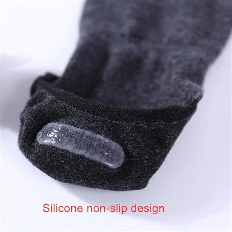 1 Đôi Vớ Cotton Cổ Thấp Thoáng Khí Chống Trượt Cho Nam