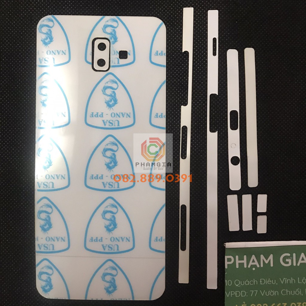 Dán PPF bóng, nhám cho Samsung J6 2018/ J6 Plus/ J6 Prime màn hình, mặt lưng, full lưng viền siêu bảo vệ
