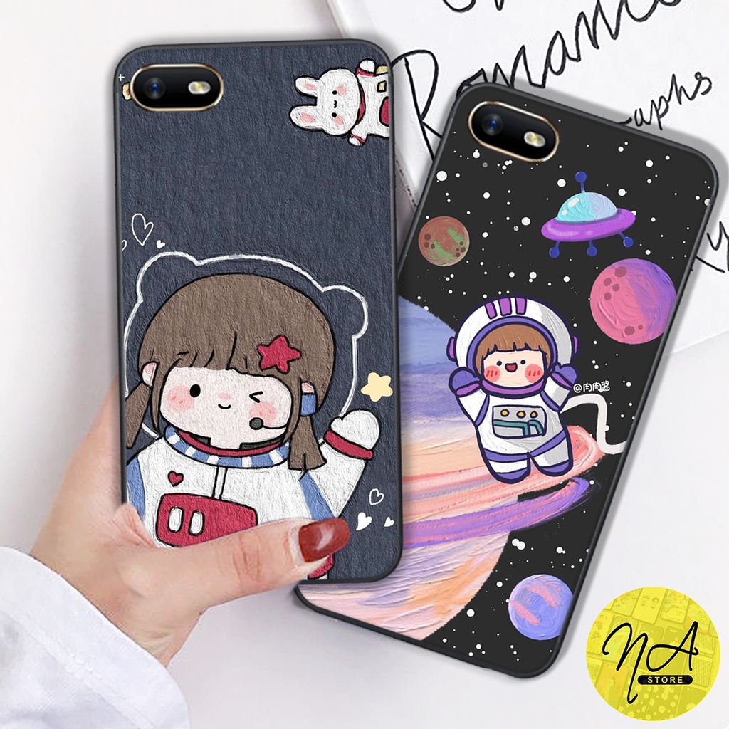 Ốp lưng điện thoại Oppo a1k - a3s - realme c1 - realmi c2 in hình thám tử mặt trăng siêu dễ thương-cute