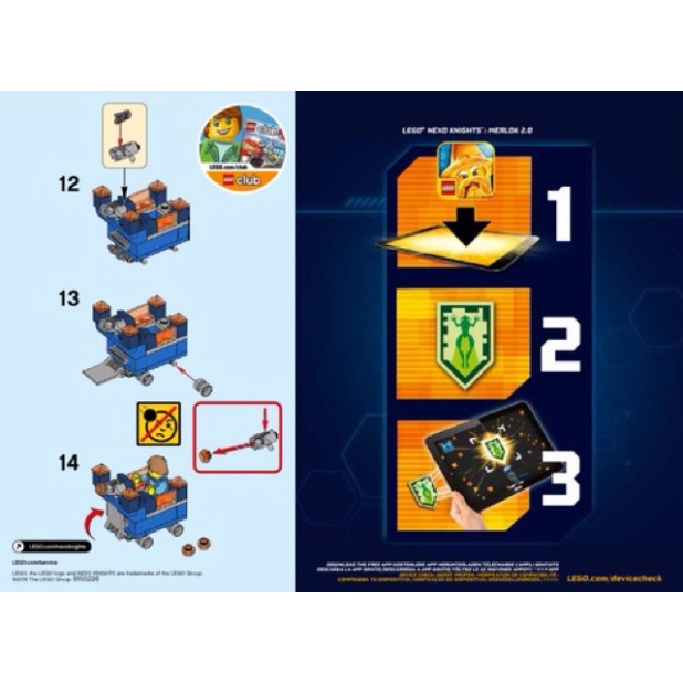 Lego Nexo knights 30372 - Đồ chơi lắp ghép pháo đài Mini của Robin