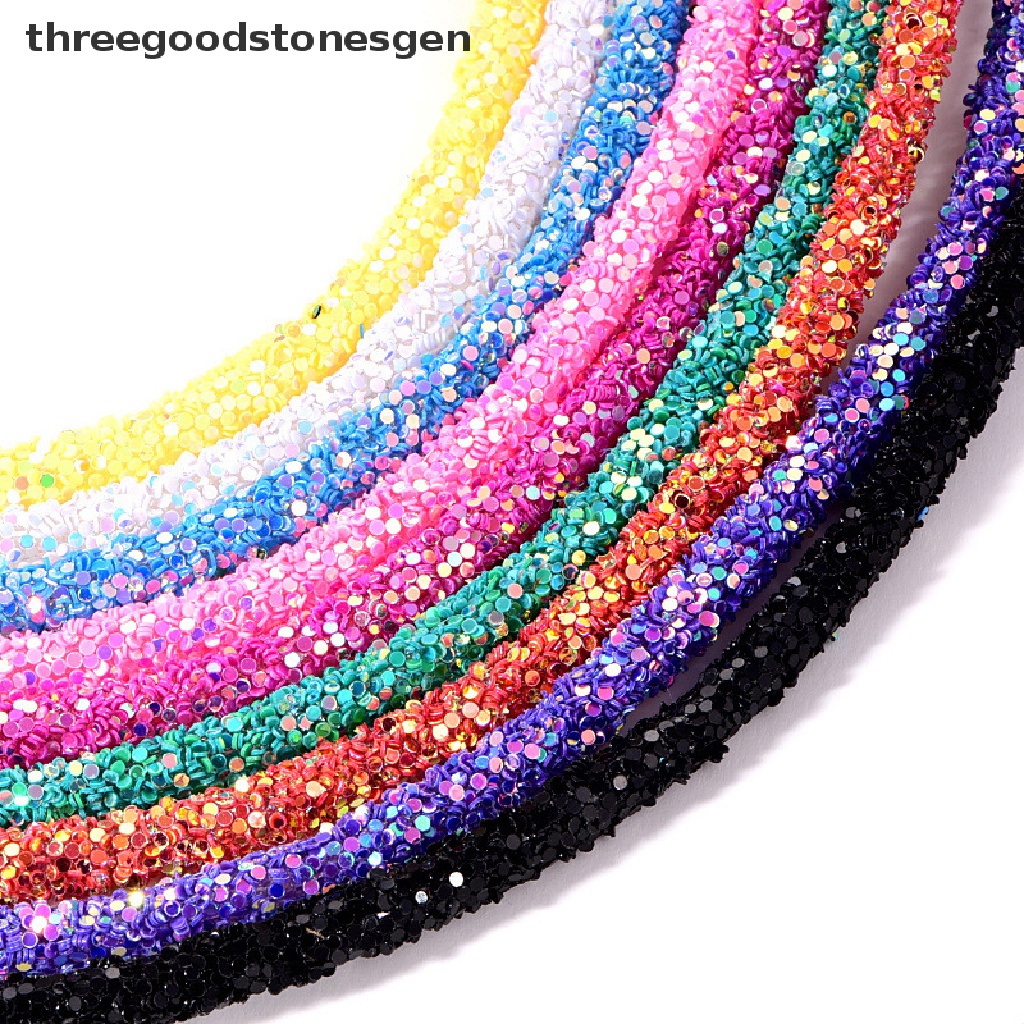Cuộn Dây Mềm Đính Đá Kim Sa Lấp Lánh 1 Yard 3mm Làm Vòng Tay / Giày DIY