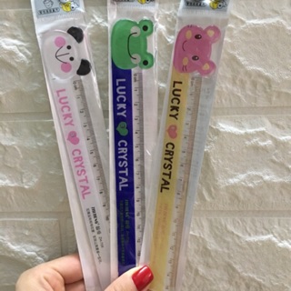 36 thước kẻ nhiều mẫu hình cute ,  nhựa trong dầy đẹp chất lượng , thước dài 12cm . 💌