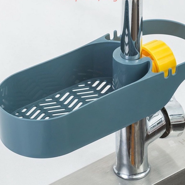 (CAO CẤP) Khay nhựa đựng giẻ rửa bát kẹp vòi nước, giá để giẻ rửa chén bát thông minh khô ráo tiện lợi dụng cụ nhà bếp