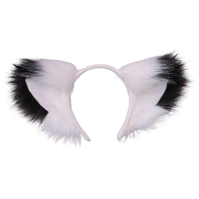 Băng Đô Cài Tóc Tai Thú Giả Lông Xù Cỡ Lớn Dành Cho Hóa Trang