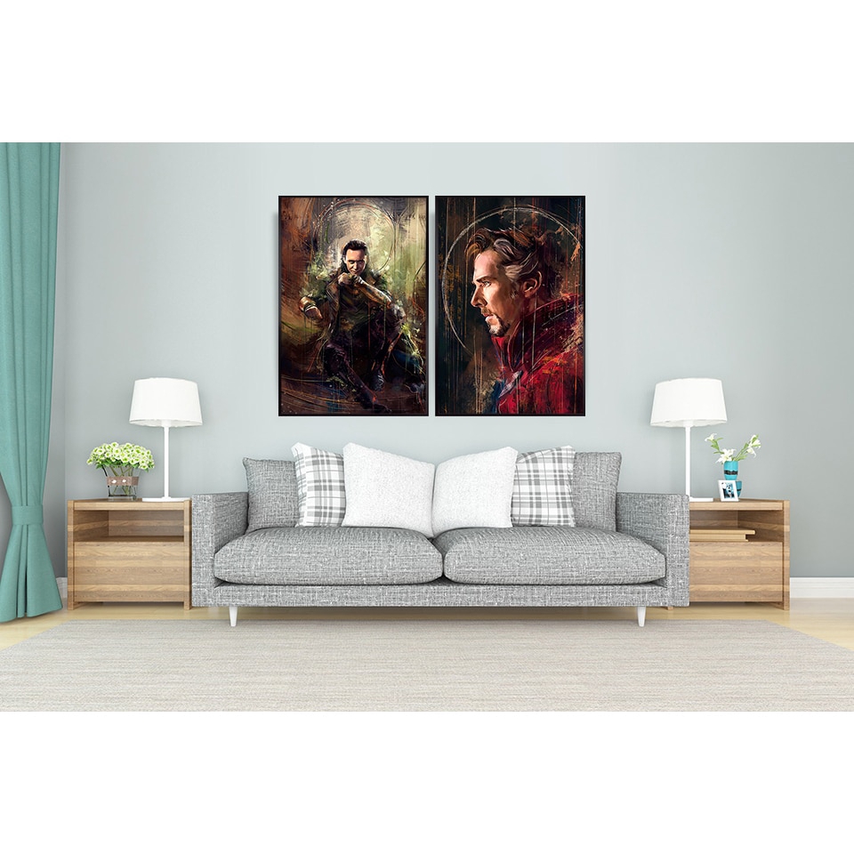 Tranh Treo Tường In Hình Siêu Anh Hùng Marvel Avenger Độc Đáo Trang Trí Nhà Cửa | BigBuy360 - bigbuy360.vn