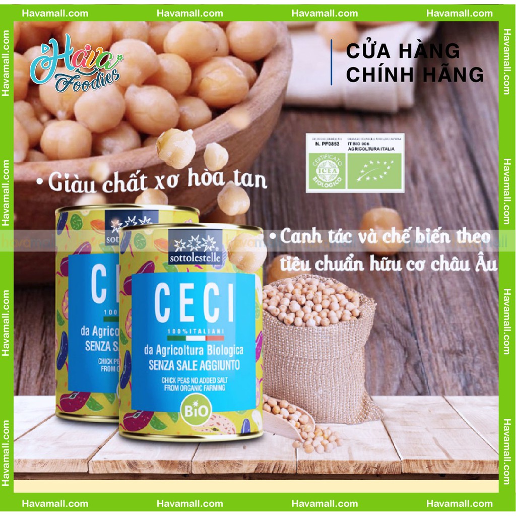 [HÀNG CHÍNH HÃNG] Đậu Hữu Cơ Đóng Lon Sottolestelle