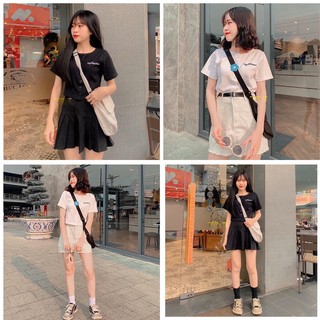 Áo croptop cài cúc thêu ngực mysiter