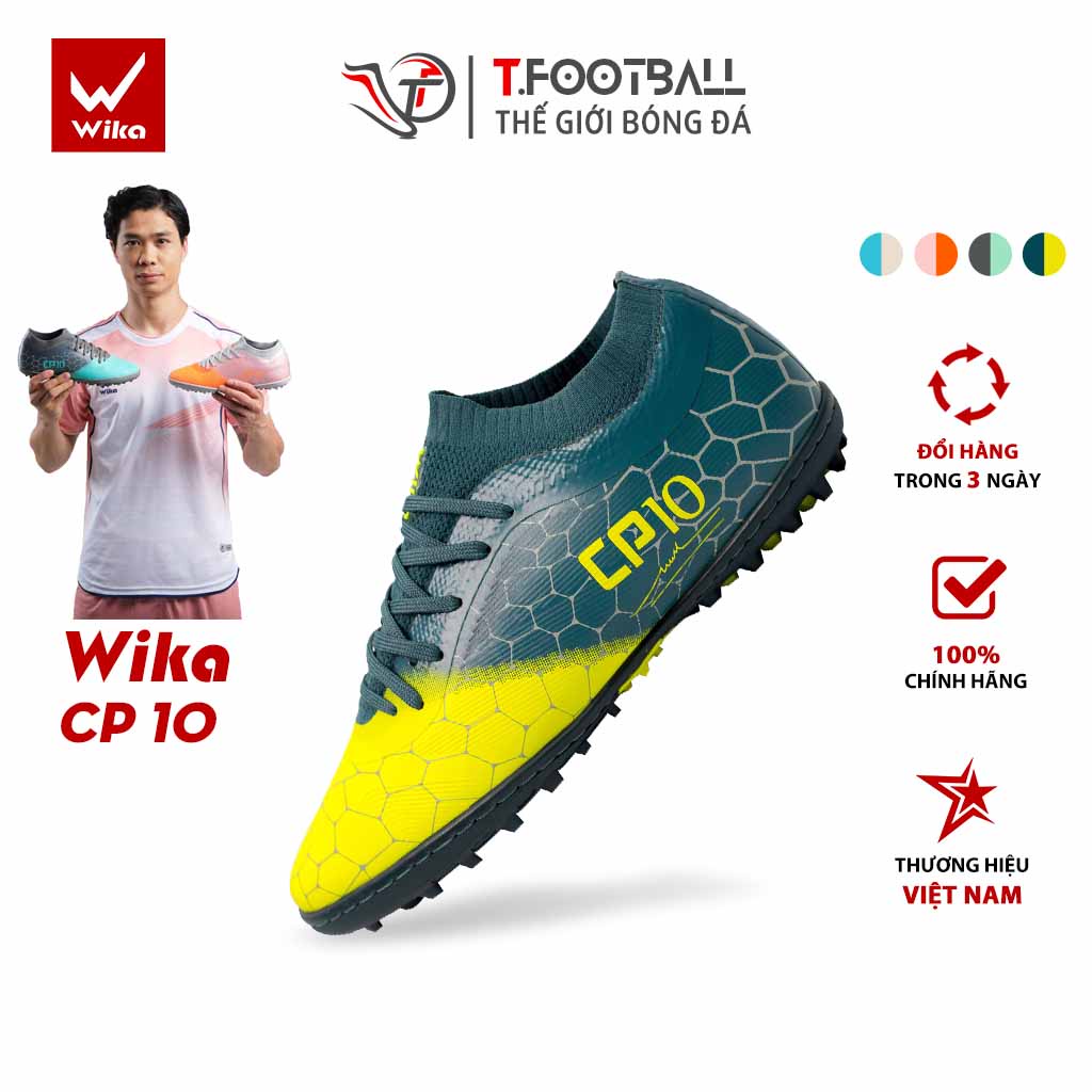 Giày Đá Bóng WIKA CP10 Cổ Giày Flyknit Ôm Chân Dẻo Dai Đàn Hồi Tốt