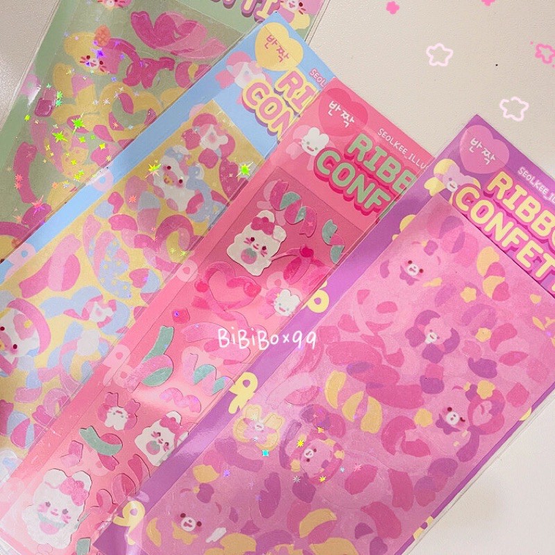 ✨bibibox✨Tấm Sticker Gấu Bling 🛒