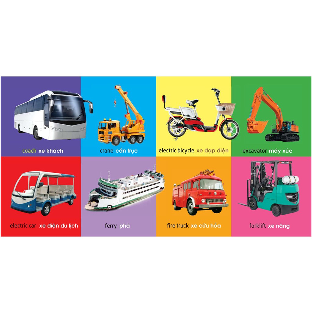 Sách cho bé - 101 First Words Transport -101 Từ Đầu Tiên Giao Thông