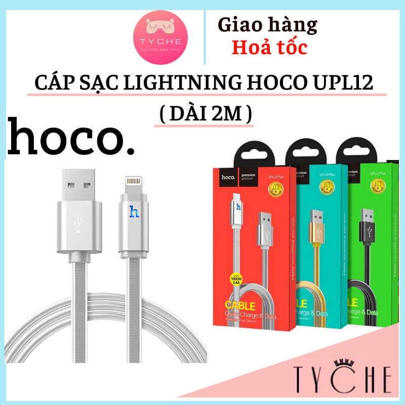 CÁP SẠC LIGHTNING HOCO UPL12 -( DÀI 2M )- Cáp IPhone
