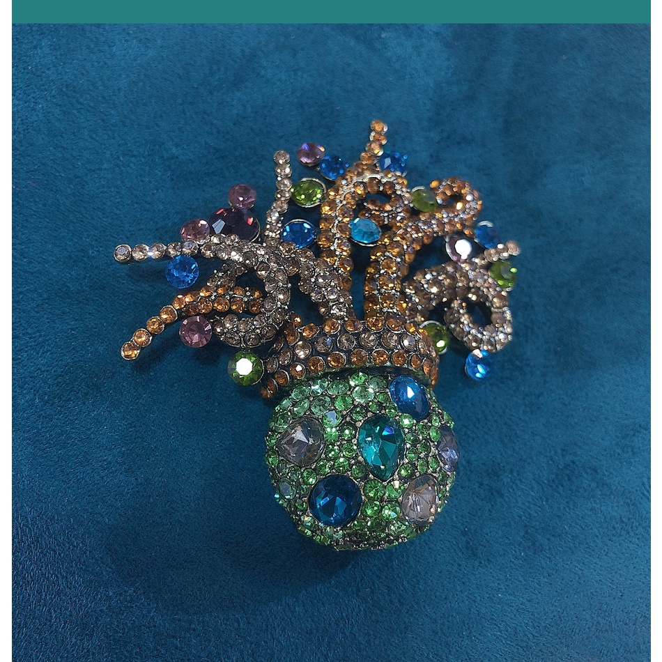 Trâm Cài Áo Hình Bạch Tuộc Đính Đá Sang Trọng