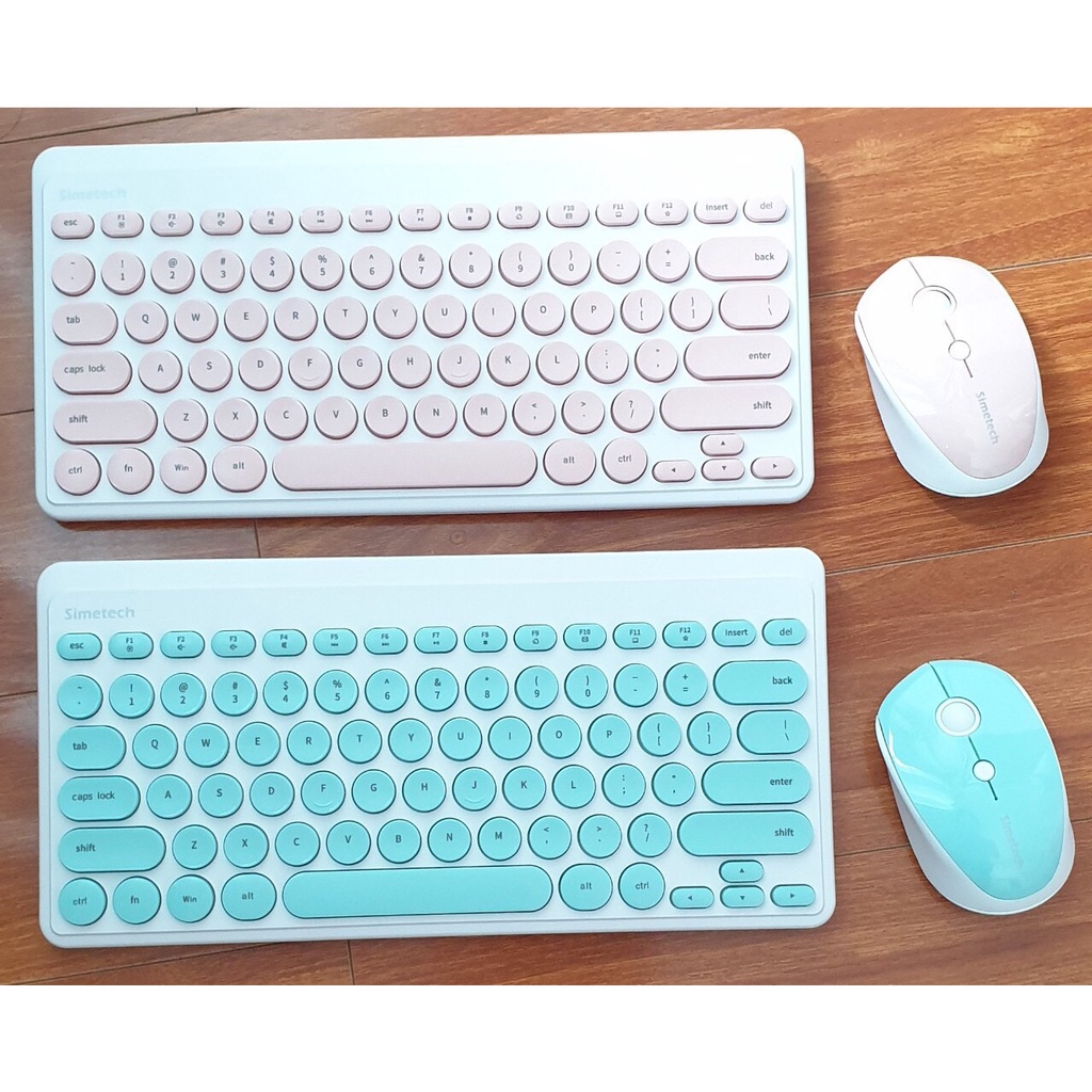 Combo Phím Chuột Bluetooth Không Dây Mini Nhỏ Gọn Đẹp Dùng Cho Điện Thoại, Máy Tính Bảng, Laptop – Mẫu Ngẫu Nhiên