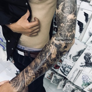 Hình Xăm Dán Kín Tay ED90