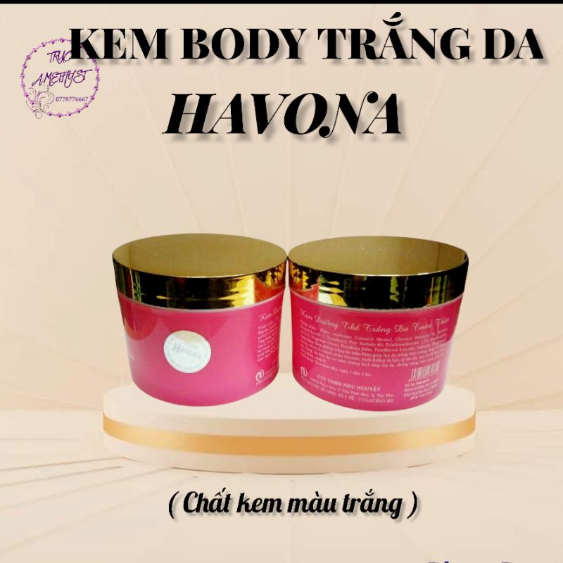 KEM DƯỠNG TRẮNG BODY HAVONA HỒNG 300G ( NẮP VÀNG)