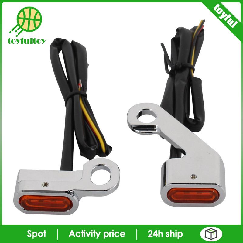 Set 2 Đèn Xi Nhan Màu Đen Cam Cho Xe Harley Touring