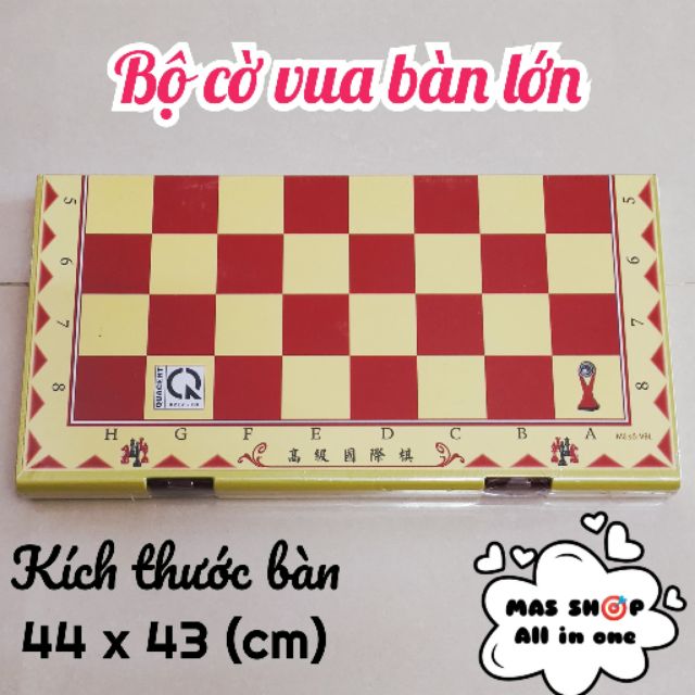 Bộ cờ vua bàn cờ nhựa lớn 44 x 43 (cm)