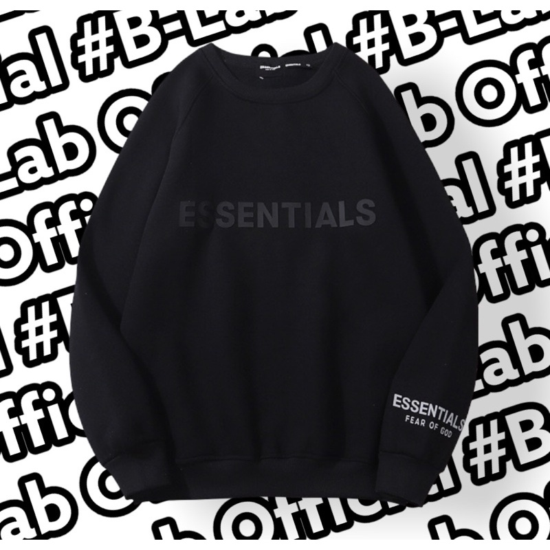 ĐEN - Áo Sweater Essentials hàng cao cấp