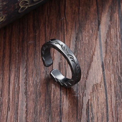 Nhẫn Nam Cổ điển Màu bạc Làm bằng tay Thiết kế ban đầu Mạ bạc Quà tặng Hoa văn Sáng tạo  Làm như cũ NH-228