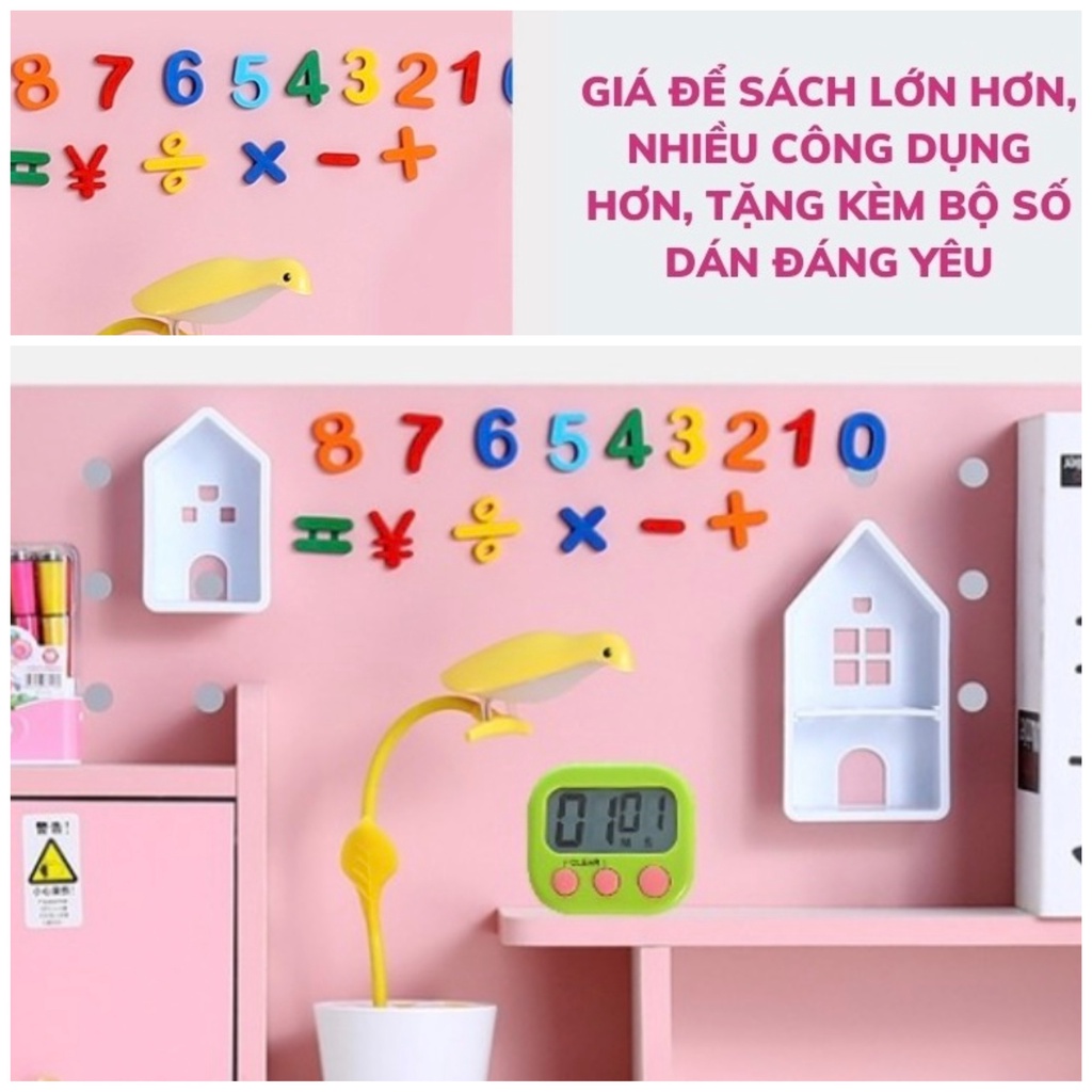 Bộ bàn học SKYA A162 bàn học cho bé chống cận chống gù điều chỉnh thông minh kèm ngăn kéo và giá sách tiện dụng học sinh