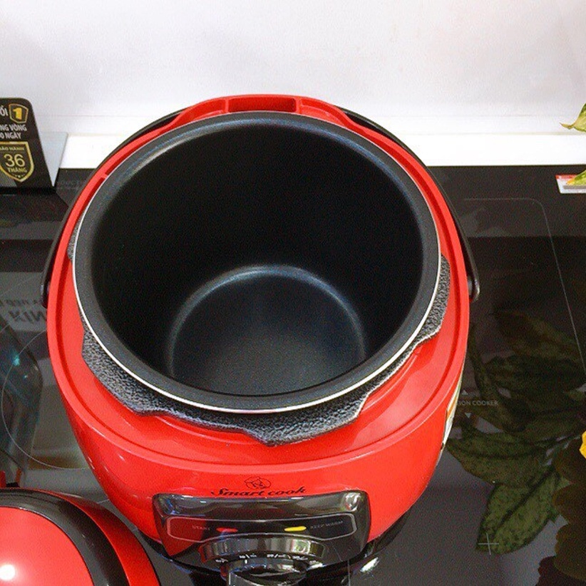 Nồi áp suất Smartcook  2.5L 2.5 Lít PCS-1803 màu đỏ - Hàng chính hãng