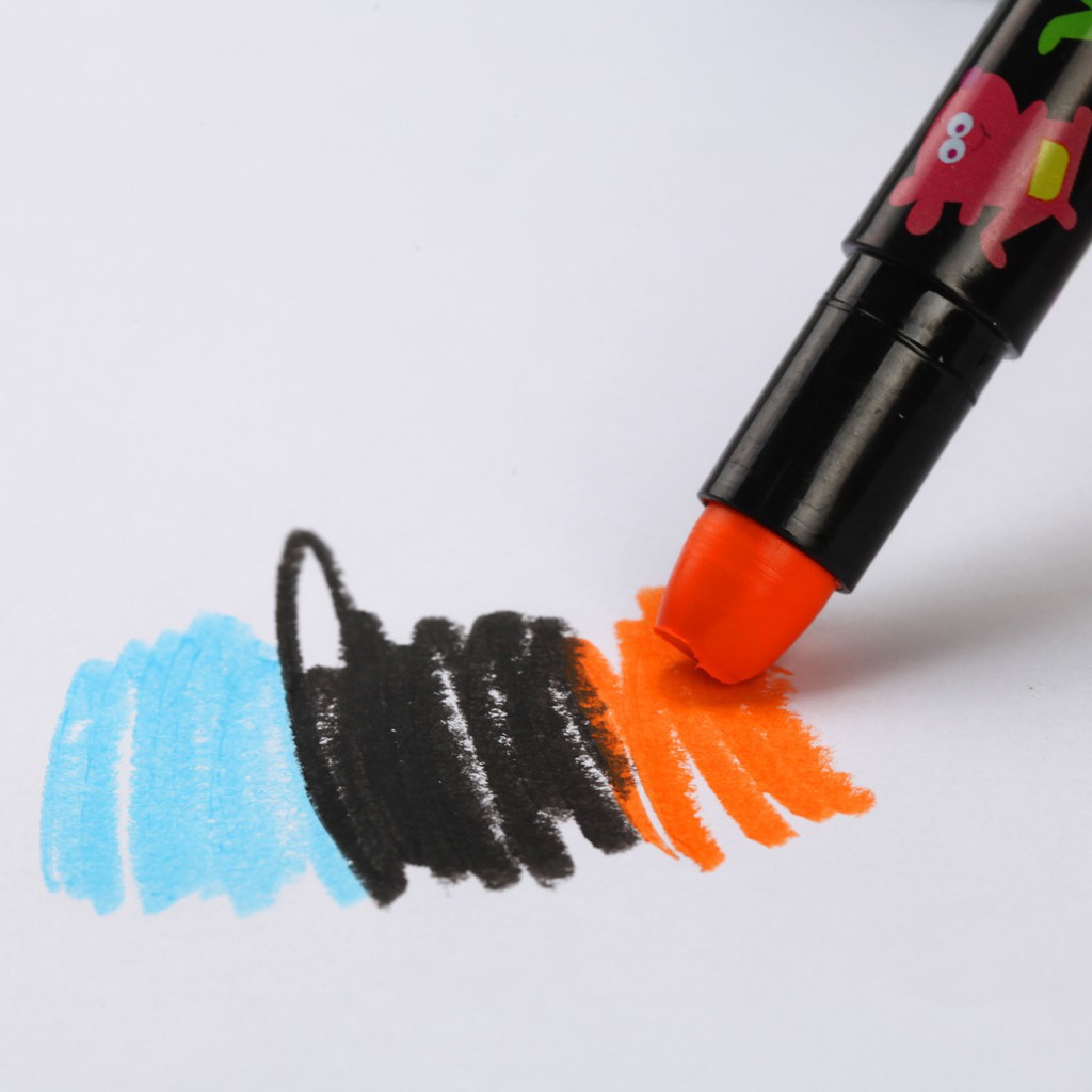 Bộ Bút Sáp Màu Vẽ Tranh Bằng Nhựa Có Thể Giặt Sạch Dành Cho Trẻ Em