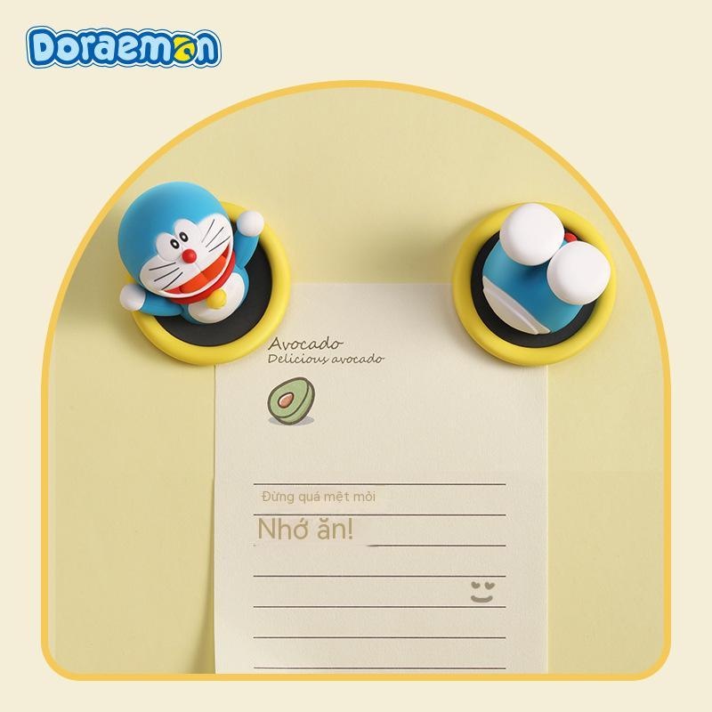 Doraemon Magnetic Sticker  Creative Personality Wind Soft Magnetic 3D Stereo  Cartoon Cute Passing Circle  Tủ lạnh Đi qua Vòng tròn Sticker Magnetic  Hấp phụ từ tính mạnh  Không dễ rơi