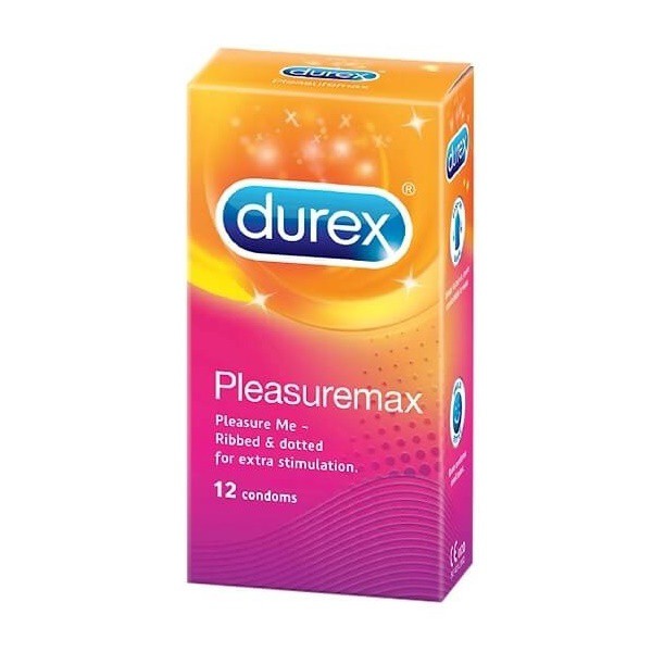 Bao cao su Durex Pleasuremax (hộp 12 chiếc)