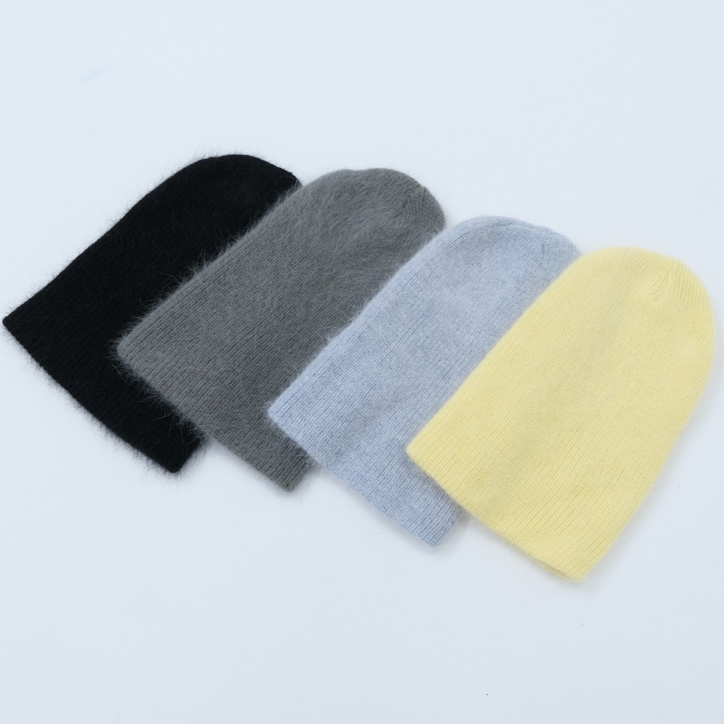 angora beanie - mũ len beanie Hàn Quốc ( 4 màu)