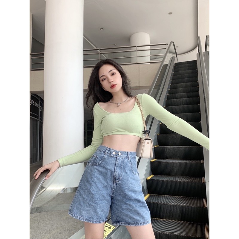 Quần lửng jeans nữ cao cấp Tami