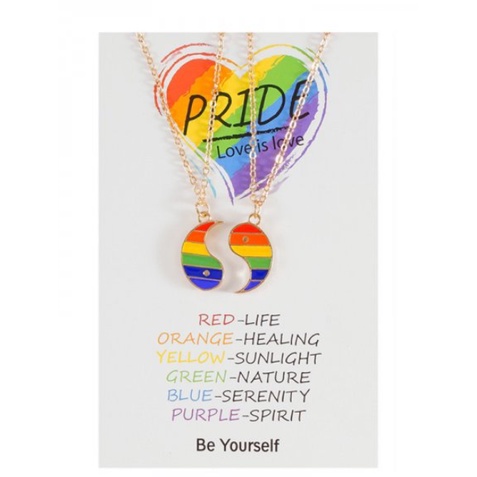 2 vòng đeo tay/vòng cổ RINHOO hình hoa/ bươm bướm/ trái tim màu cầu vồng thời trang có thể điều chỉnh cho cặp đôi