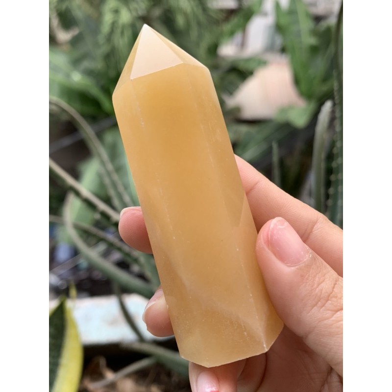 Trụ honey calcite