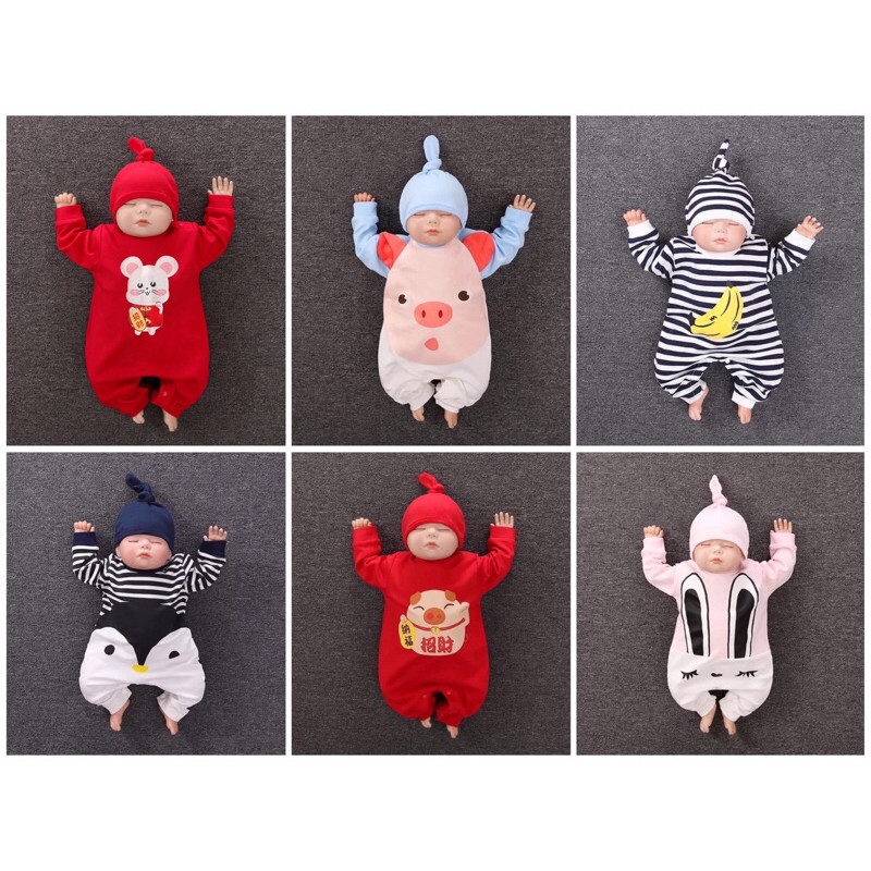 Bộ body dài  liền thân cho bé