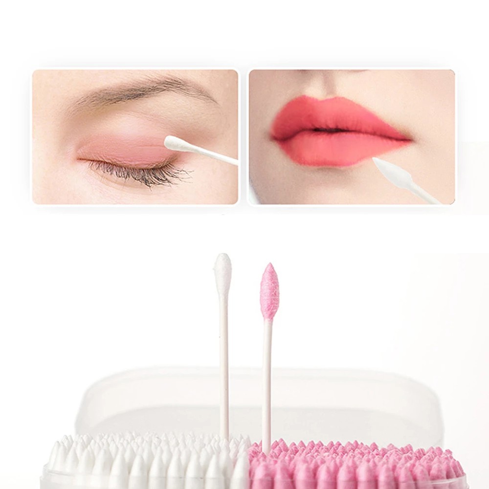 Set 100/ 200/ 300 Tăm Bông Từ Cotton Dùng Một Lần Tiện Dụng