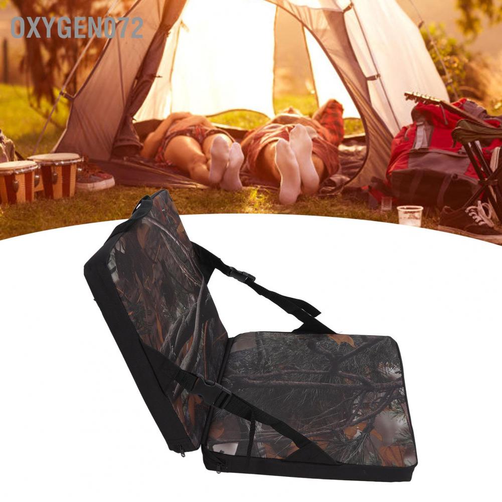 Oxygen072 Kneeling Pad Foldable Thickened Soft Foam Kneeler Sit Cushion with Backrest for Gardening Camping Fishing