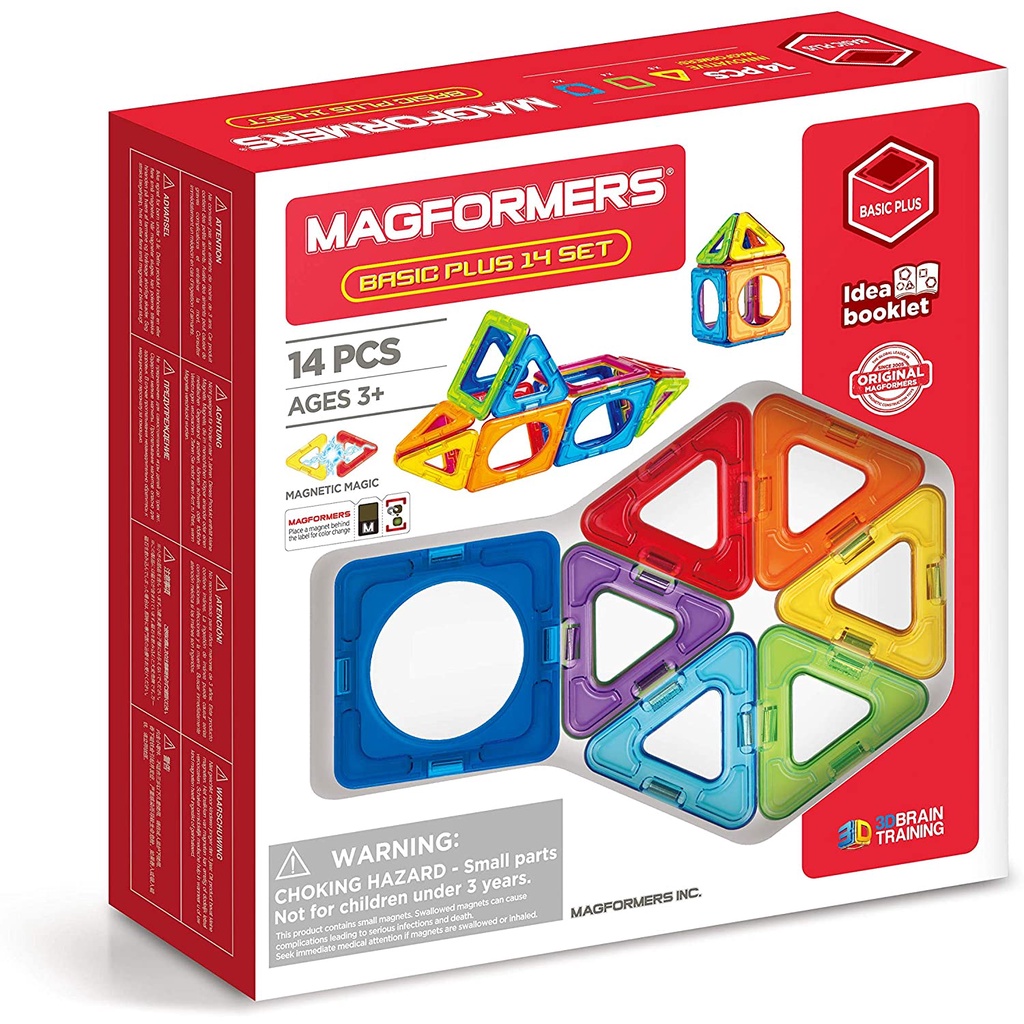 Xếp hình nam châm 3D Magformers Bộ mở rộng 14 mảnh