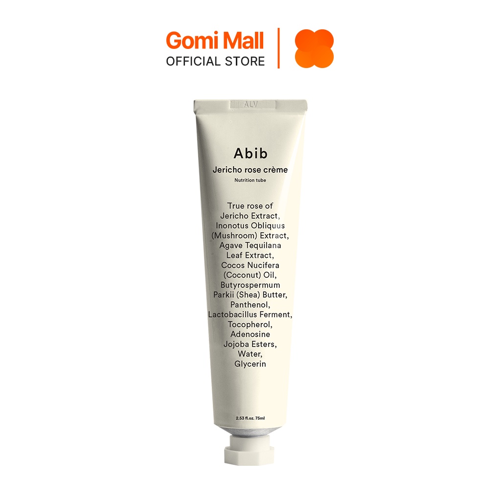 Kem Dưỡng Phục Hồi Da Dạng Tuýp Abib Jericho Rose Crème Nutrition Tube 75ml GomiMall