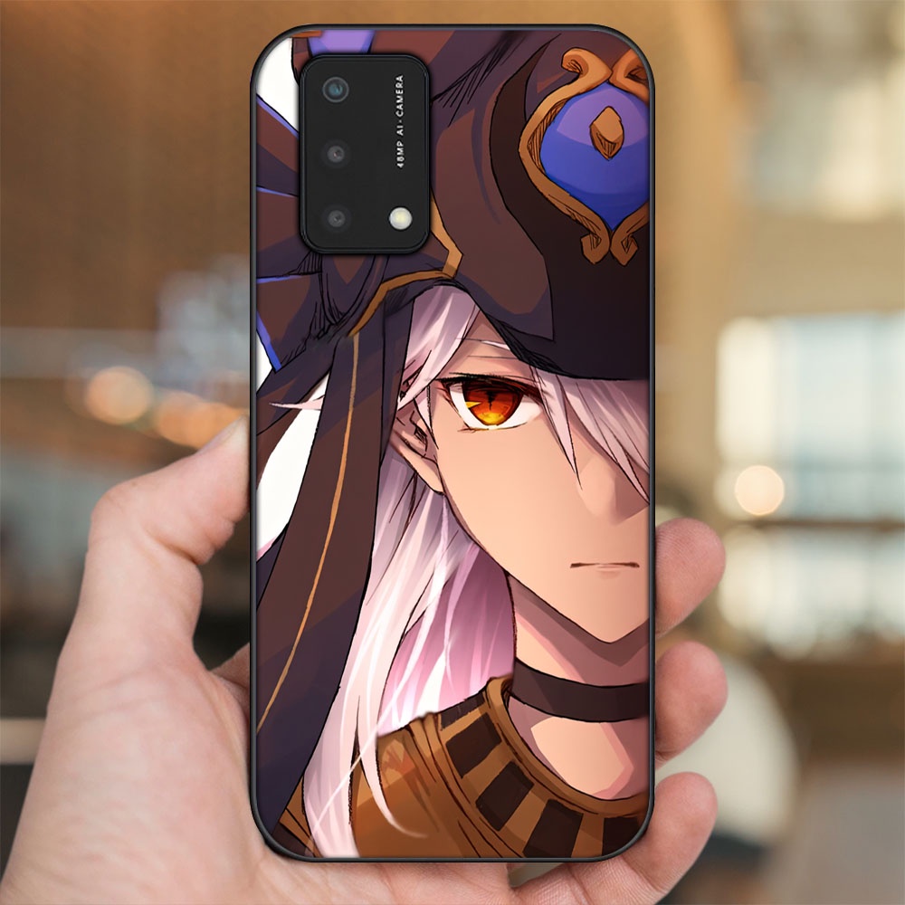 Ốp lưng Oppo A74, A93 5G, A95 viền đen in hình Cyno Genshin Impact