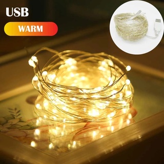 2/3/5/10M USB Waterproof Copper Wire LED String Lights For Christmas Party Wedding Festival Decoration