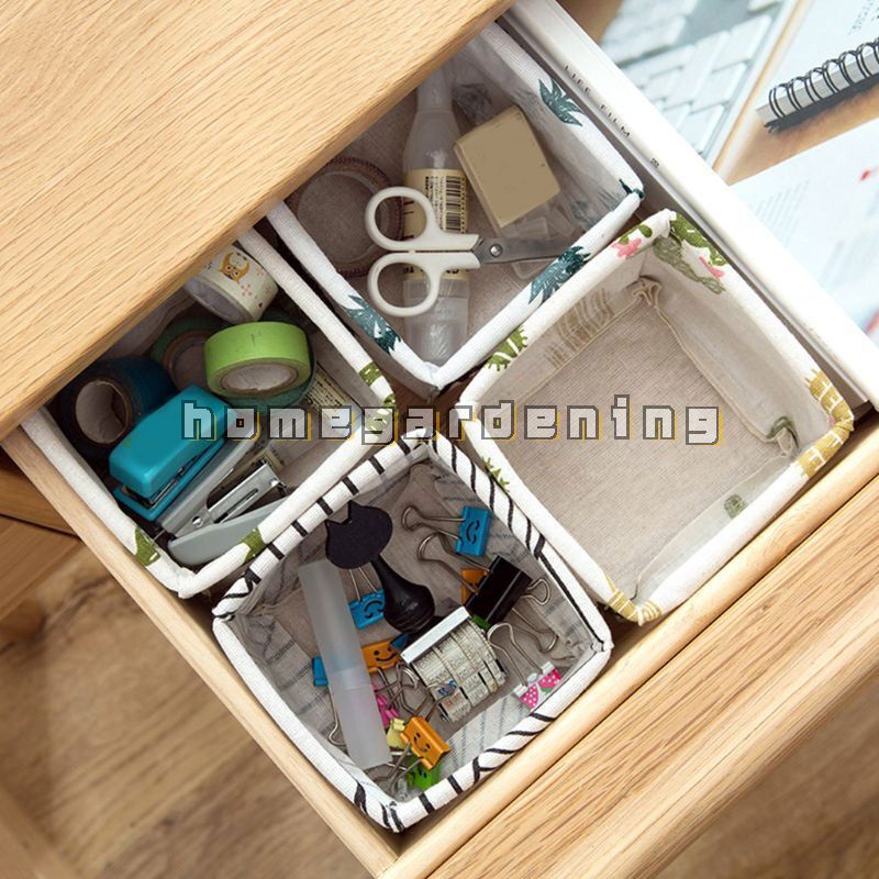 Giỏ Đựng Đồ Dùng Bằng Vải Lanh Tiện Dụng Cho Gia Đình DIY