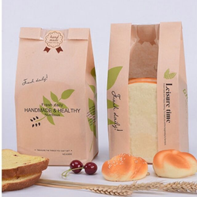 Túi bánh mỳ hoa cúc 12*29cm ( sét 50c)